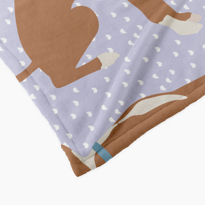 Greyhound Dog Personalized Baby Blanket