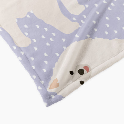 Pomeranian Dog Personalized Baby Blanket
